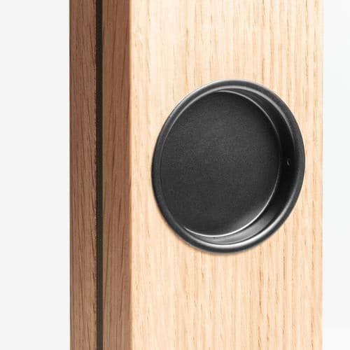 Door Pull Round in Black