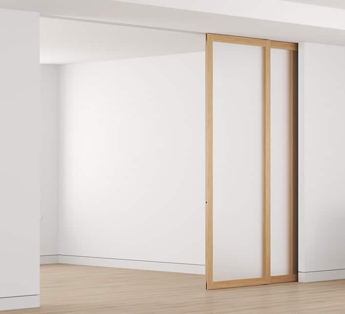 Sliding Pocket Wall Open Render