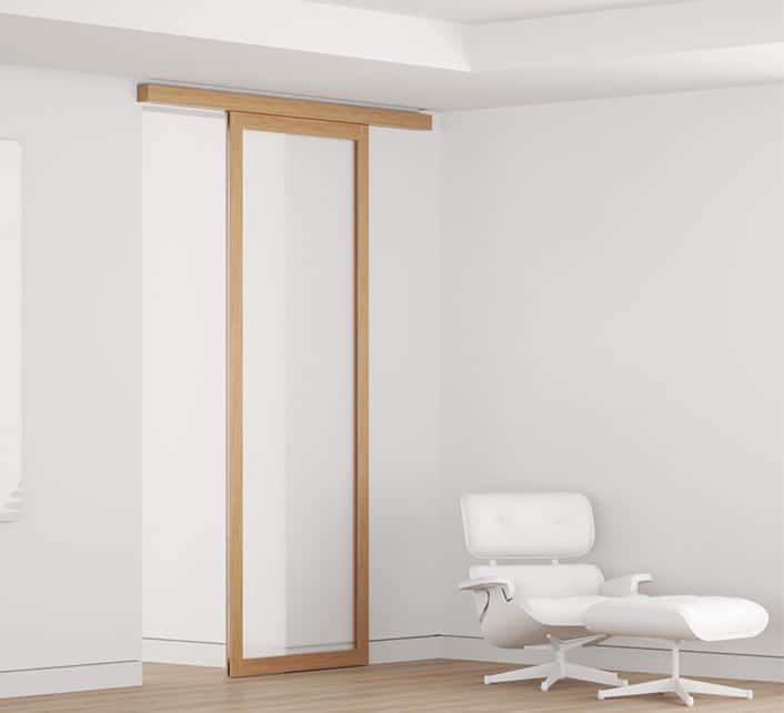 Sliding Single Open Render