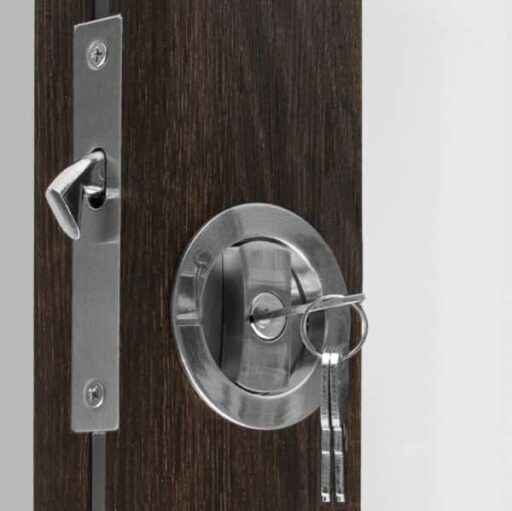 Flush Lock Thumb/Key (Brushed Metal)* Popup Image